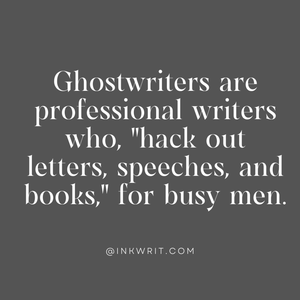 how to become a ghostwriter