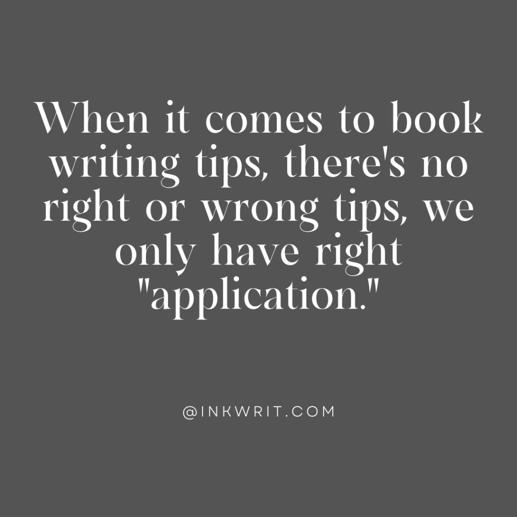 book writing tips