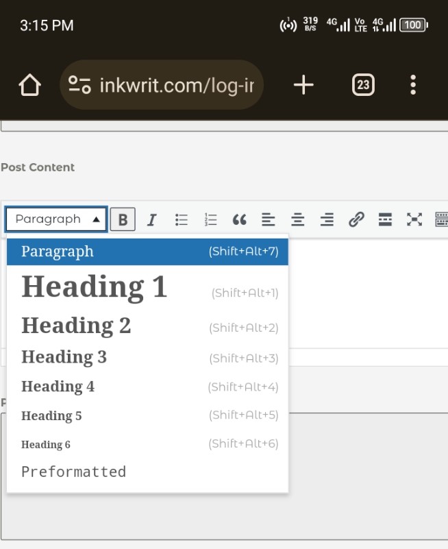 on page seo optimization - an image showing of h1 h2 h3 headings respectively.