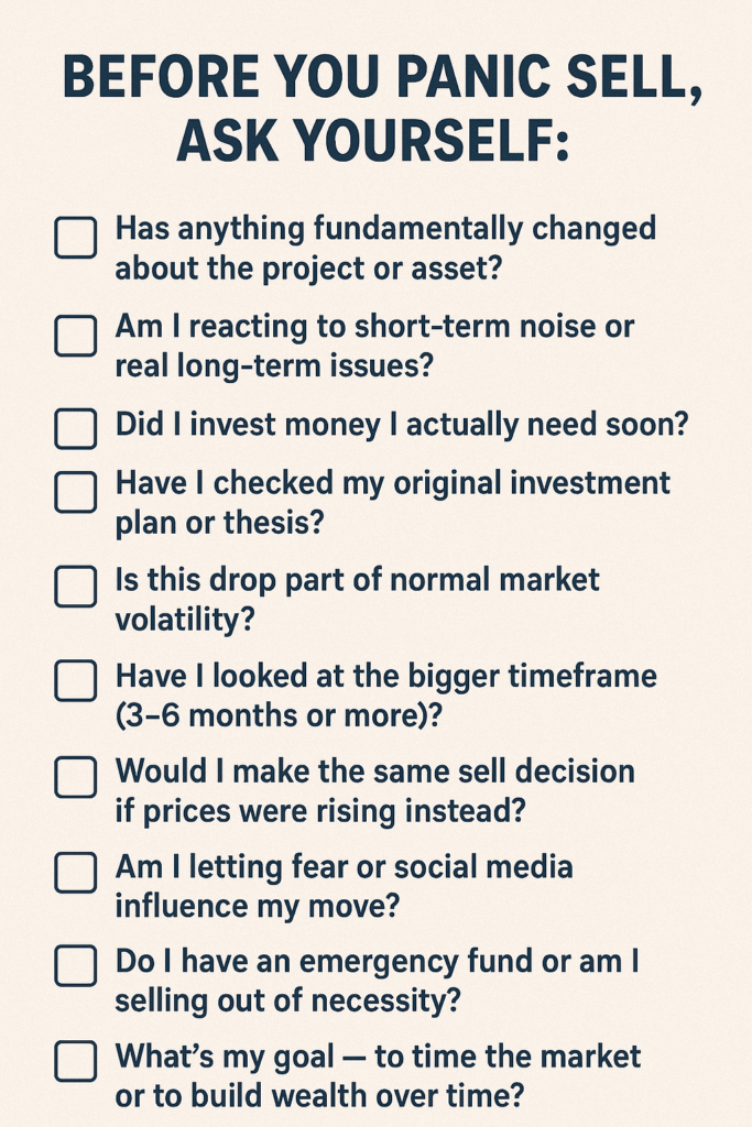 CRYPTO INVESTORS PANIC SELL
