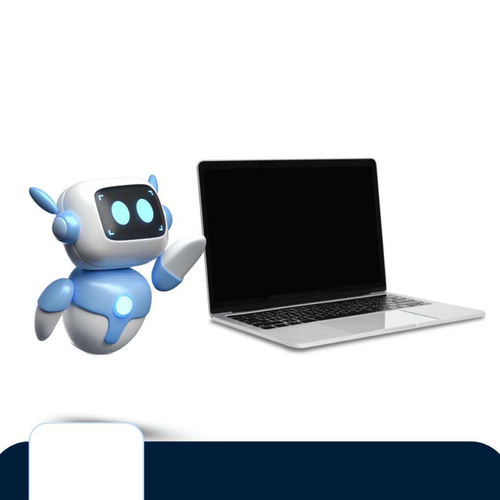 This is simple image showing an AI detection tool beside a laptop.