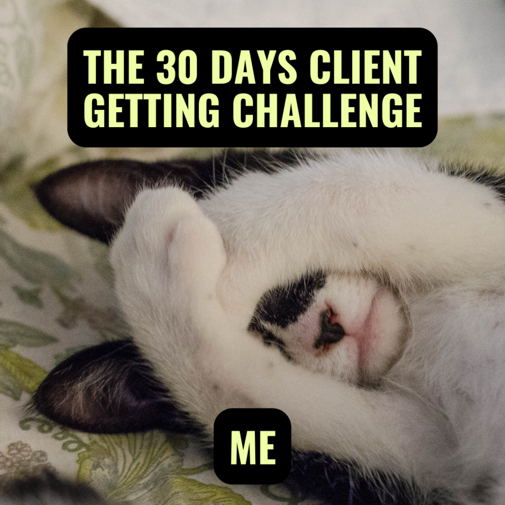 The 30 Days Client Getting Challenge