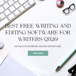 Best free writing and editing software comparison showing Google Docs, Hemingway, and Grammarly interfaces for writers