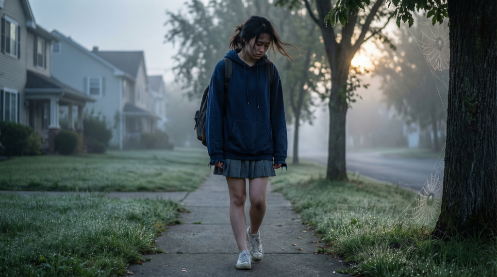 Kimberly trudged to school, wishing she could disappear into the dreamy morning mist. The incessant bullying had left her spirit hiding in a hollow of deafening isolation." - This is an example of a storyline that one can create with the help of a Thesaurus.